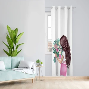 پرده مدل دخترانه مخمل پانچی کد 4511 سایز 140x200 سانتی متر