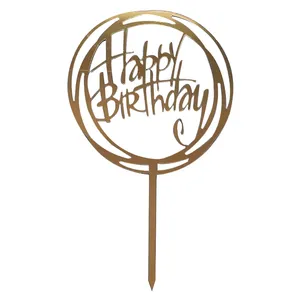 تاپر تزیین کیک مدل happy birthday کد mp 628 