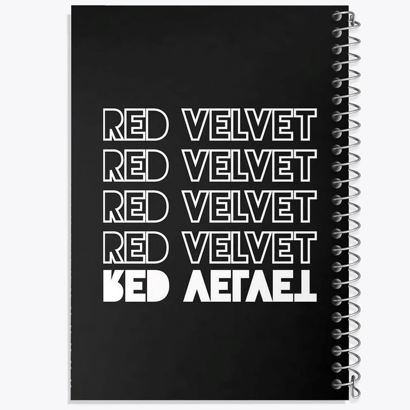 دفتر ژورنال نویسی 50 برگ خندالو مدل نقطه ای طرح گروه رد ولوت Red Velvet کد 19693