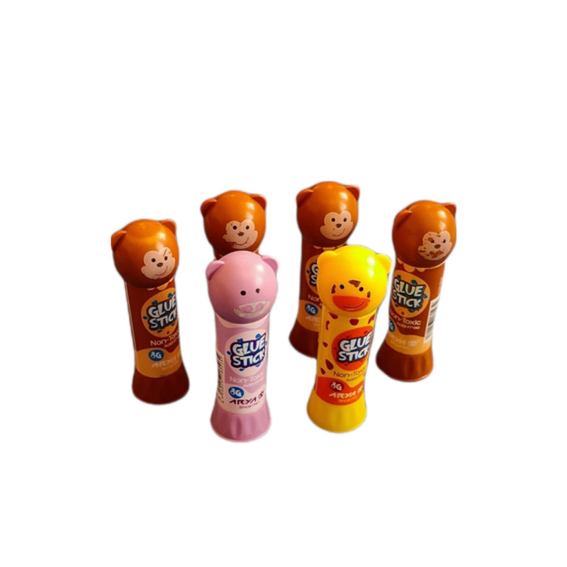 چسب ماتیکی آریا مدل حیوانات کد 101 مجموعه 6 عددی