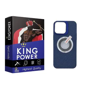 King Power model Air Carbon code 01 suitable for Apple iPhone 13 Pro Max with lens protector