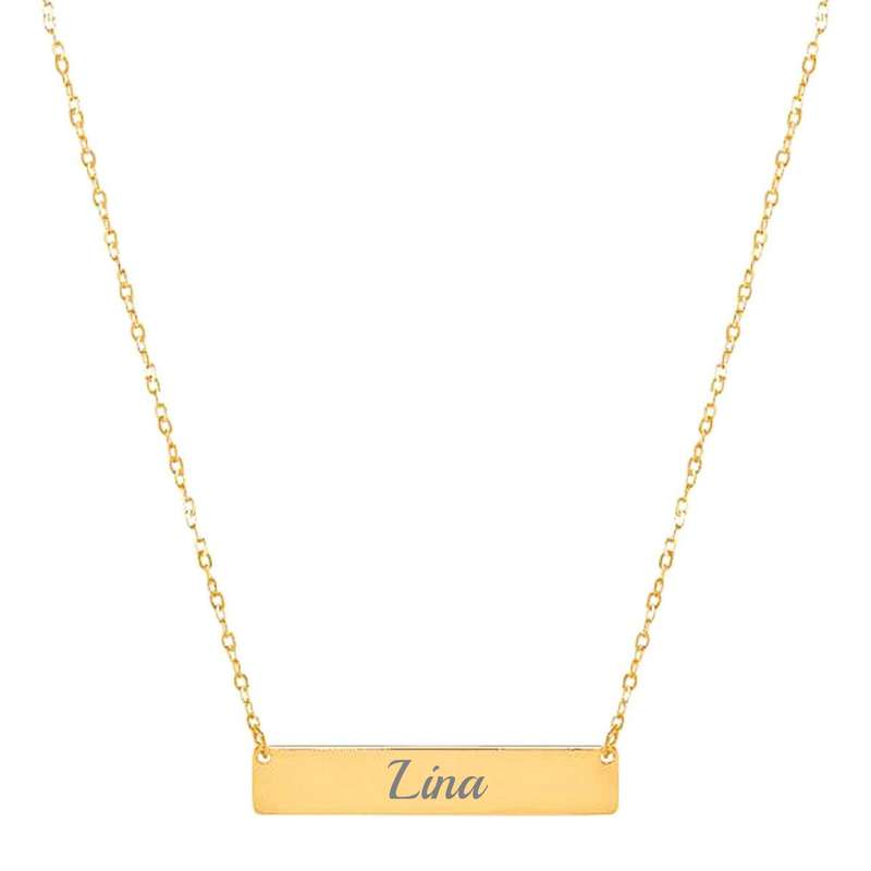 گردنبند طلا 18 عیار زنانه لیردا مدل اسم لینا گردنبند طلا 18 عیار زنانه لیردا مدل اسم لینا