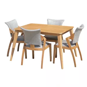 میز و صندلی ناهارخوری 4 نفره اسپرسان چوب مدل sm104