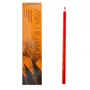 مداد مشکی آسیا مدل شقایق به همراه مداد قرمز بسته 13 عددی