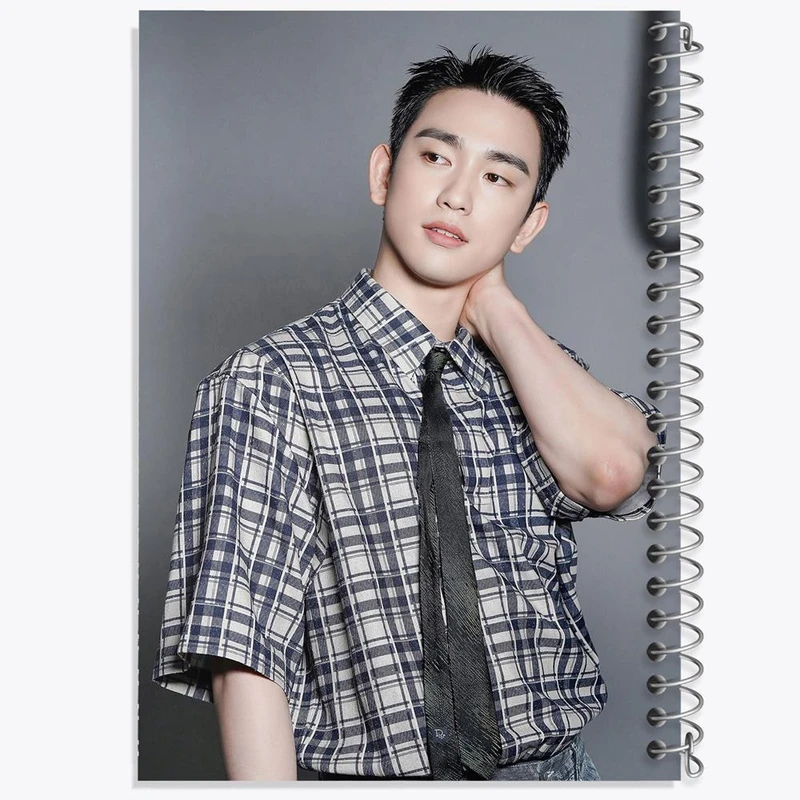 دفتر مشق 100 برگ خندالو طرح جین یونگ گروه گات سون GOT7 کد 20989