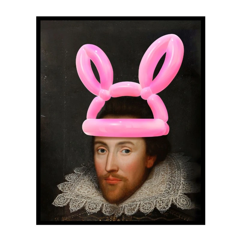 پوستر مدل شکسپیر چاپ گوش خرگوش