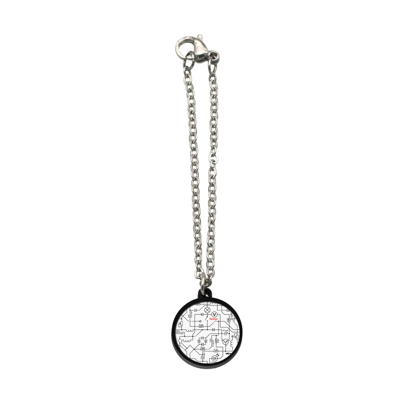 آویز ساعت زنانه ناکسیگو مدل شب تاب طرح مدار الکتریکی کد AW8677