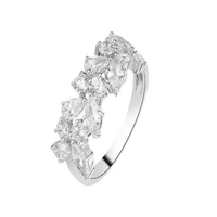  انگشتر طلا 18 عیار زنانه قیراط طرح مارکیز کد GH2627