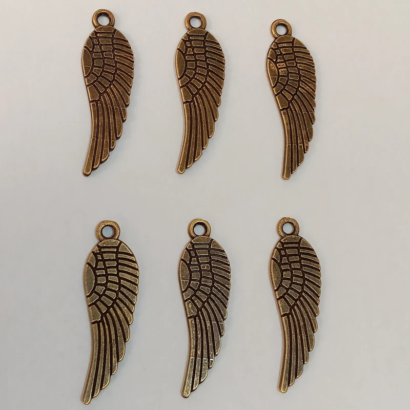 آویز دستبند طرح بال کد B-P_1 بسته 6 عددی