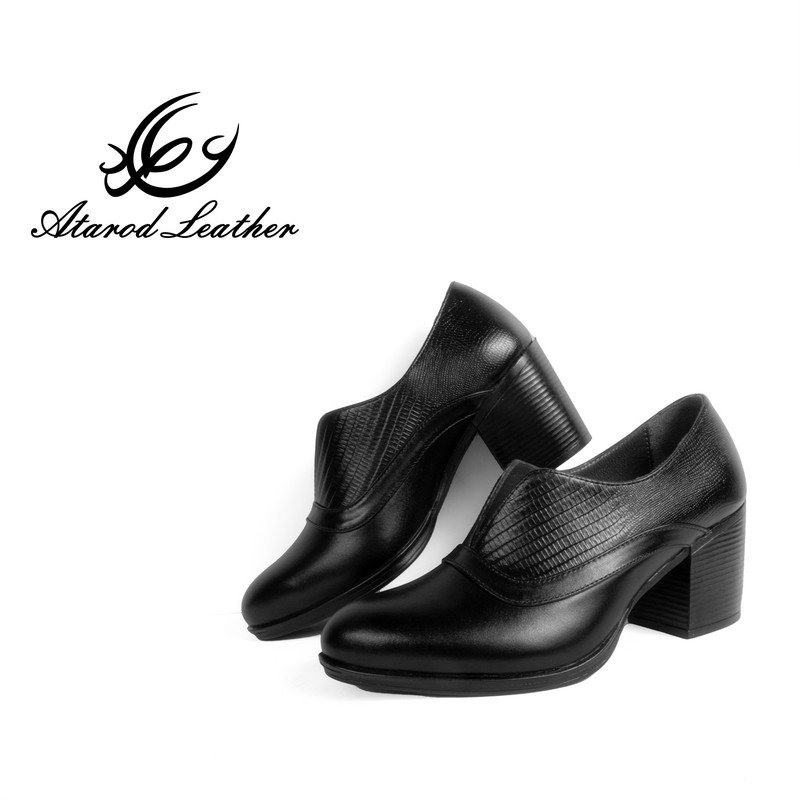 کفش زنانه چرم عطارد مدل چرم طبیعی کد SH178
