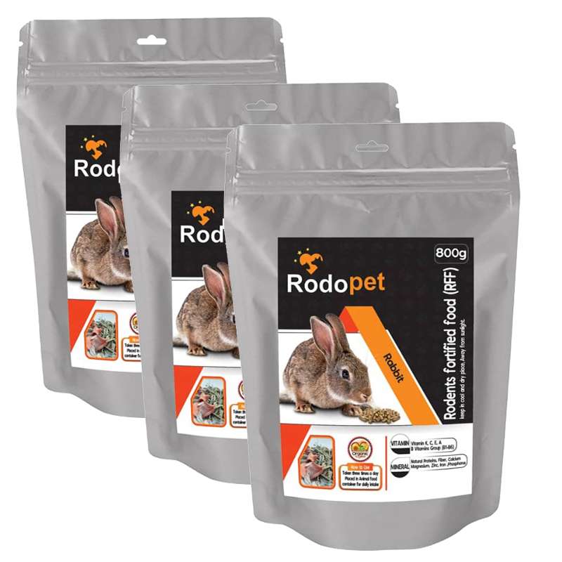 غذای خرگوش ردوپت مدل RR800 وزن 800 گرم بسته بندی 3 عددی