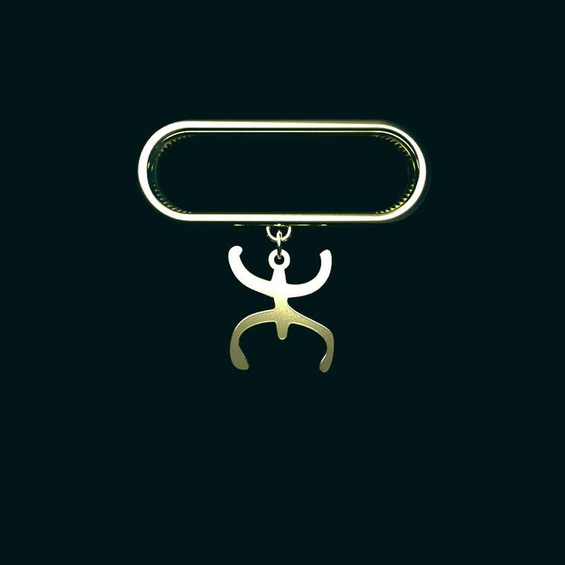 آویز ساعت طلا 18 عیار زنانه مدوپد مدل هندسی کد SK1-1808