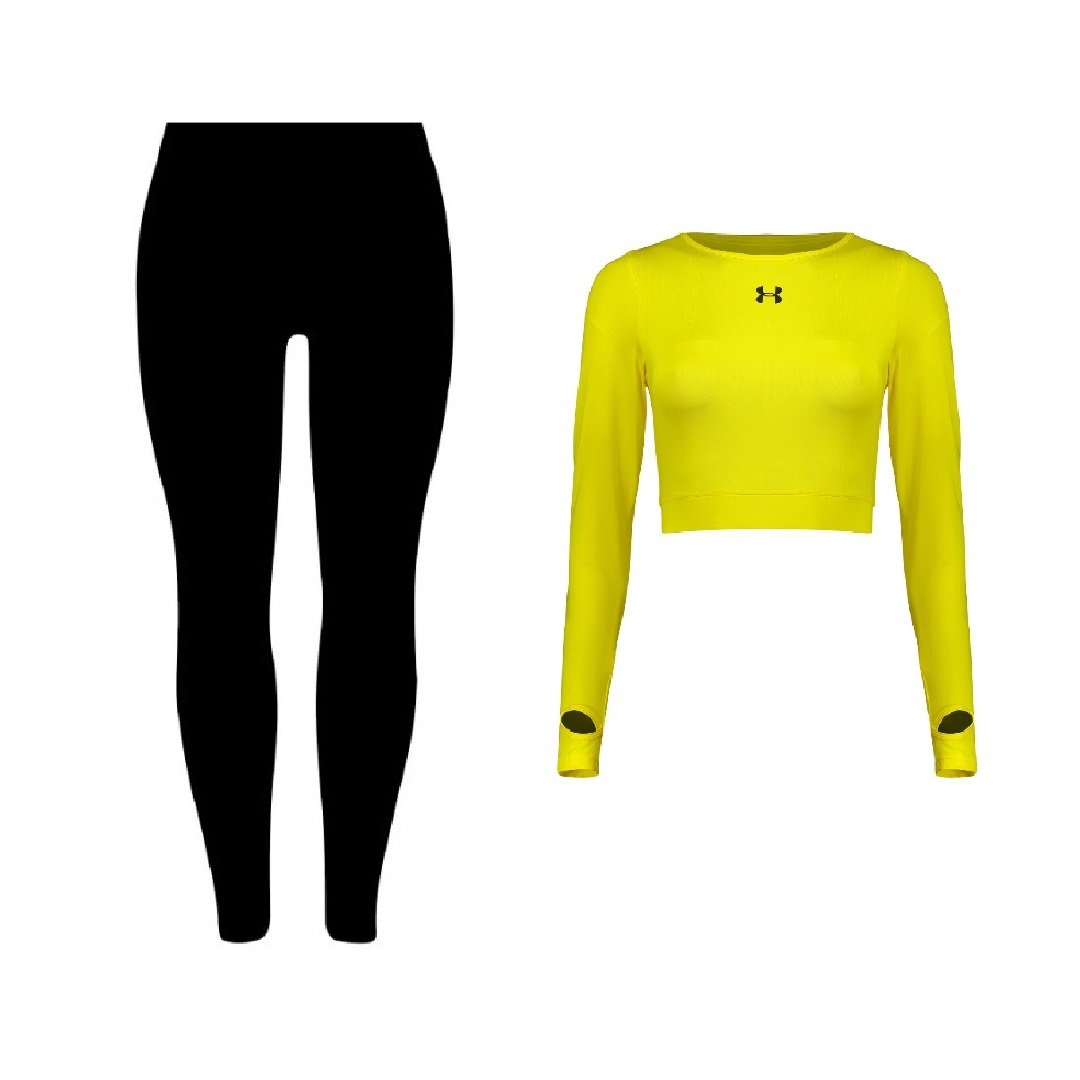 ست نیم تنه و لگینگ ورزشی زنانه مدل 6301