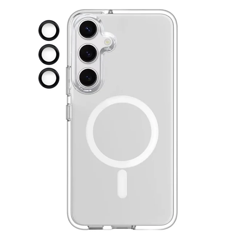 کاور آکوآرا مدل MagSafe BKRNG مناسب برای گوشی موبایل سامسونگ Galaxy S23 FE به همراه محافظ لنز دوربین