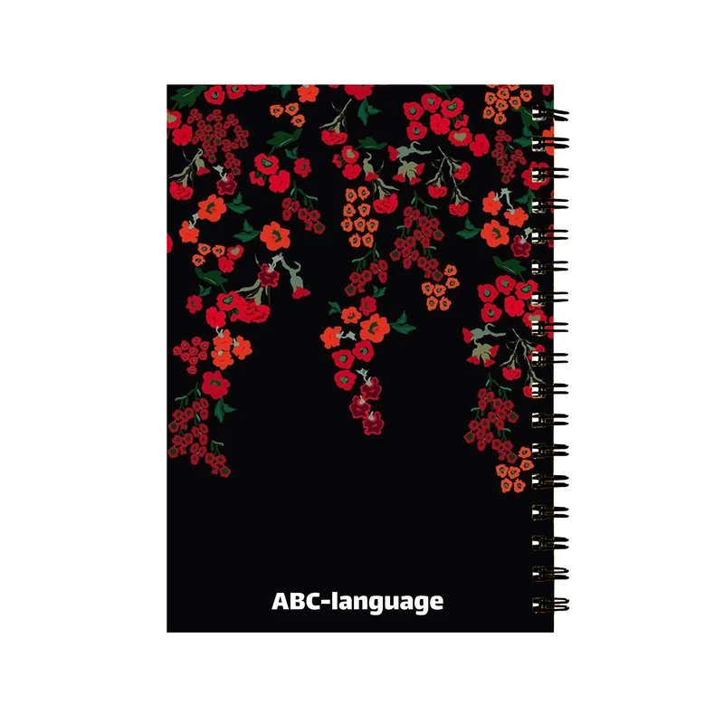 دفتر زبان 60 برگ مدل گل کد 739