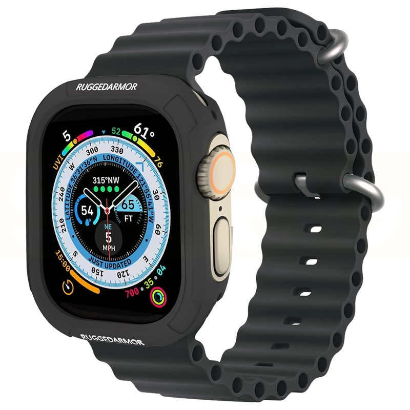 بند اسپریگ مدل Rugged Armor Ocean مناسب برای اپل واچ Ultra / Ultra 2 49mm به همراه کاور
