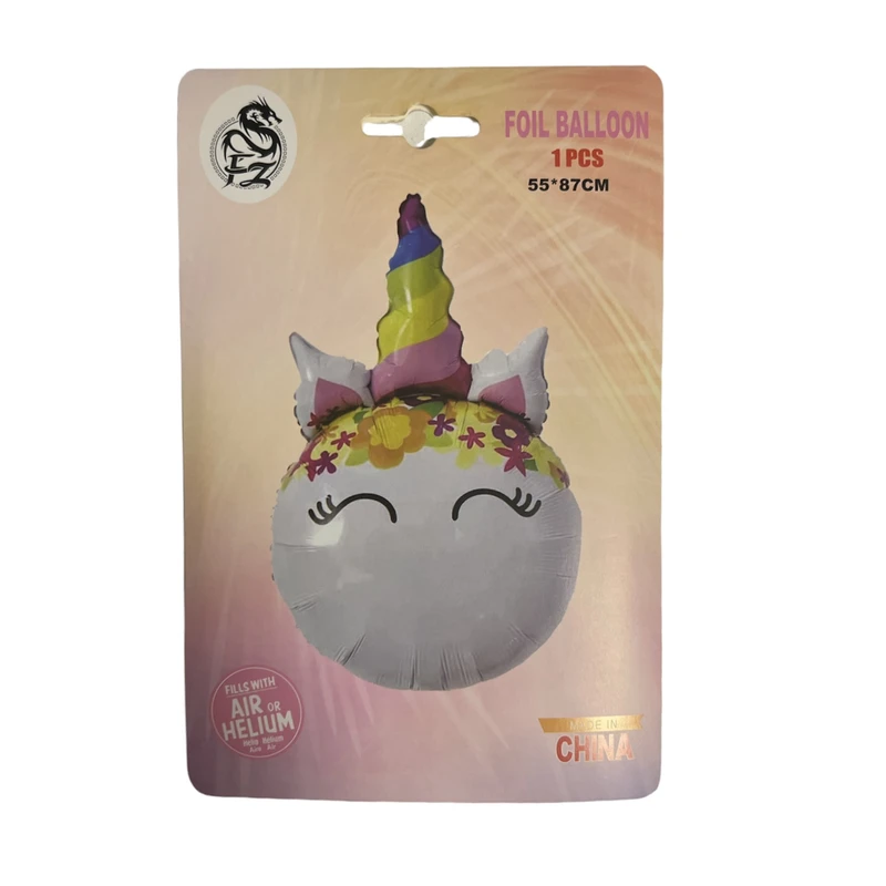 بادکنک فویلی اف زد مدل اسب تک شاخ کد UNICORN05