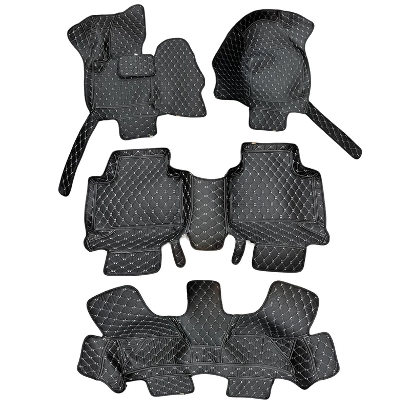 کفپوش پنج‌بعدی خودرو مدل چرم گلدوزی مناسب برای ولوو XC90