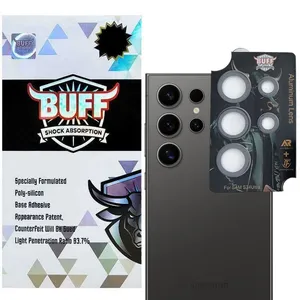 Buff Aluminum Metal-Guarantee Camera Lens Protector For Samsung Galaxy S24 Ultra