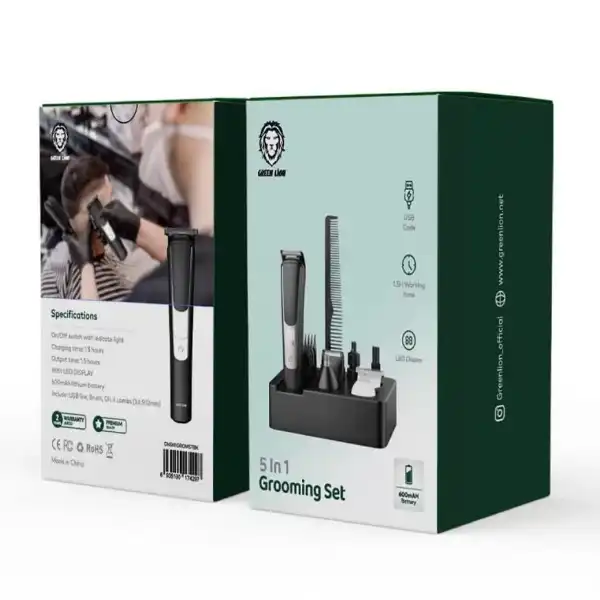 ست ماشین اصلاح موی سر و صورت گرین لاین مدل 5in1 Grooming