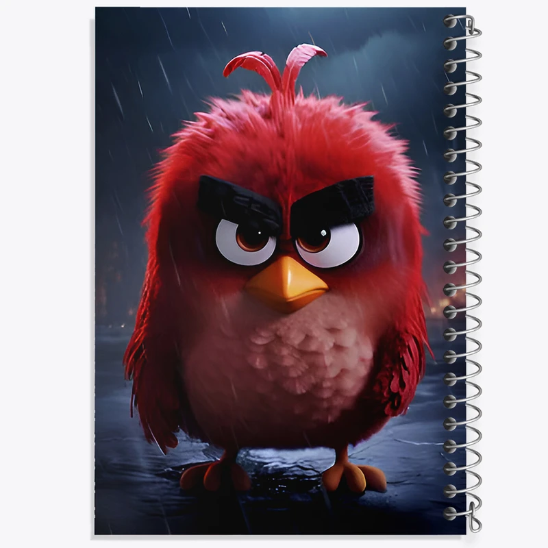 دفتر ژورنال نویسی 50 برگ خندالو مدل نقطه ای طرح پرندگان خشمگین (Angry Birds) کد F7080