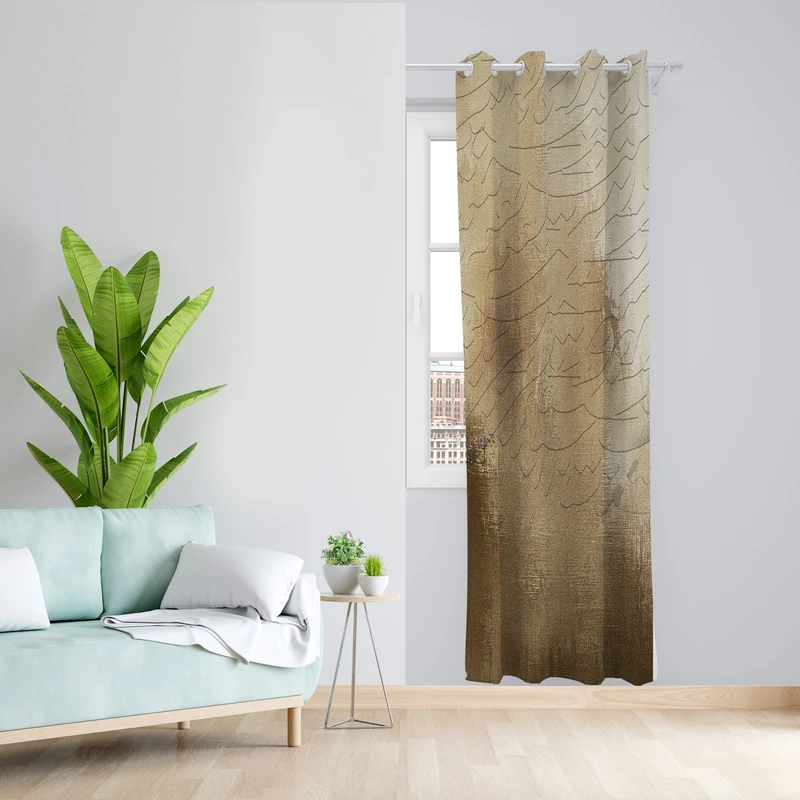 پرده مدل مخمل پانچی کد L 1064L Z سایز 140x200 سانتی متر