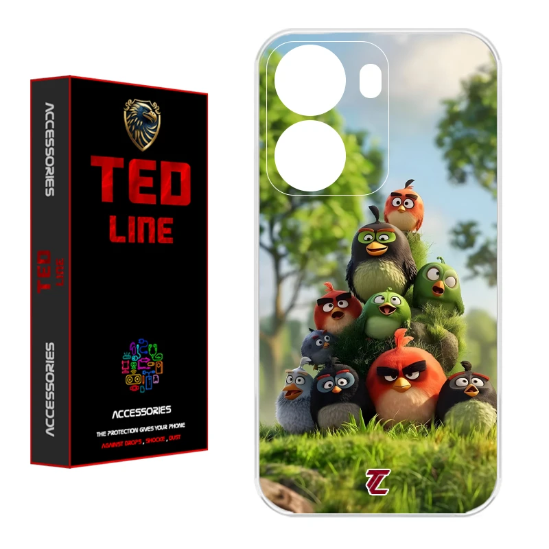 کاور تدلاین طرح پرنده خشمگین کد 1132 مناسب برای گوشی موبایل شیائومی Redmi A5