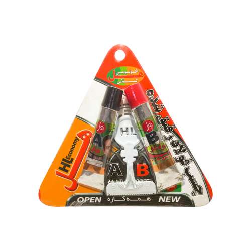 چسب همه کاره هل مدل اکونومی کلاس وزن 14 گرم مجموعه دو عددی