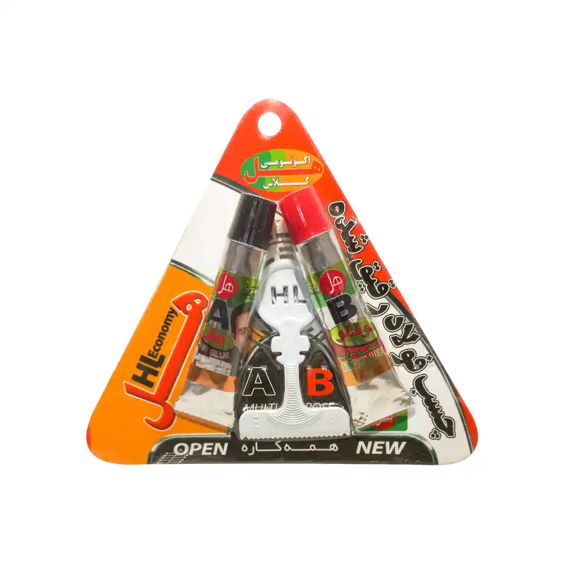 چسب همه کاره هل مدل اکونومی کلاس وزن 14 گرم مجموعه دو عددی