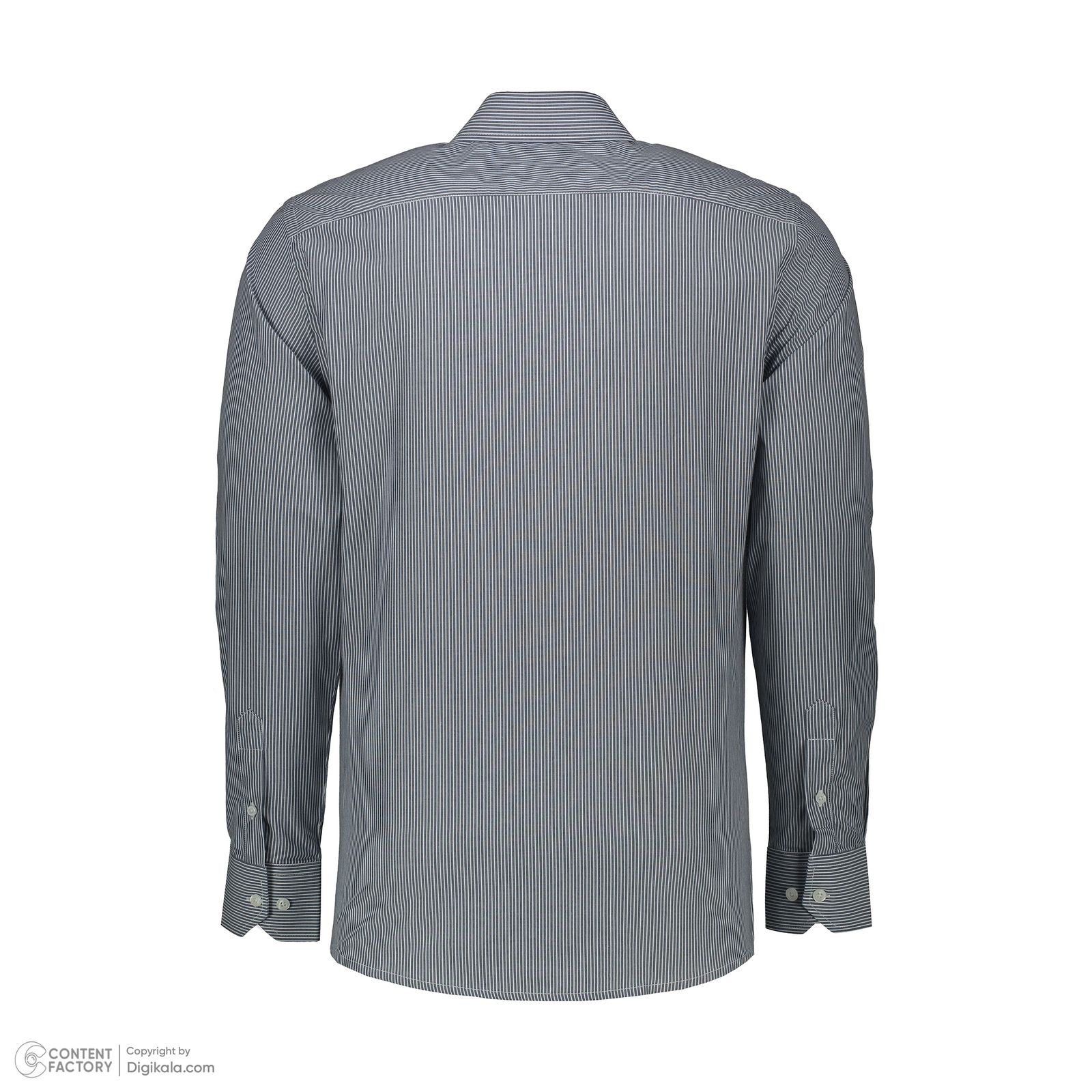پیراهن آستین بلند مردانه پاتن جامه مدل کلاسیک 102721030162276 طرح راه راه -  - 5