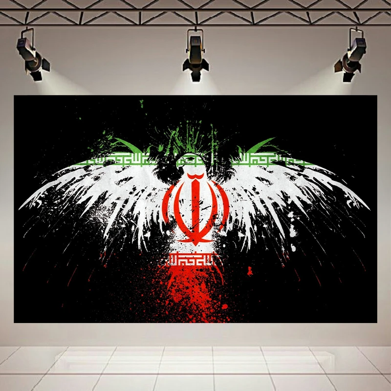 تابلو شاسی طرح پرچم ایران مدل عقاب کد AR646