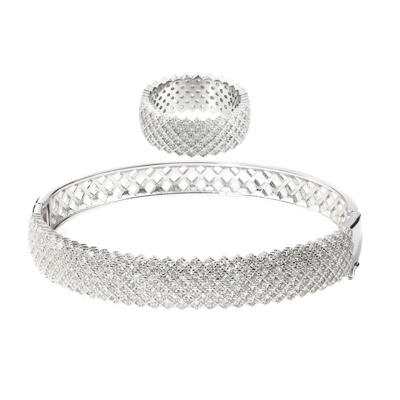 نیم ست نقره زنانه مدل پرنس - Brn031 نیم ست نقره زنانه مدل پرنس - Brn031