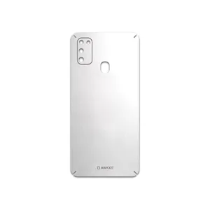 MAHOOT Metallic-White Cover Sticker for Samsung Galaxy M21