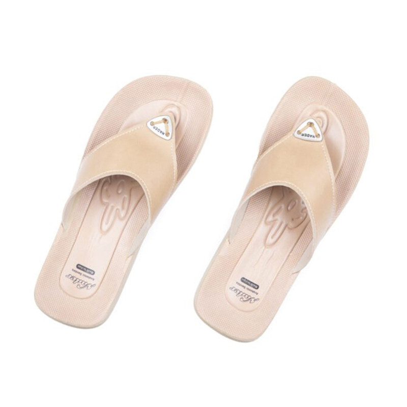 دمپایی لاانگشتی زنانه نادر کد 772 رنگ کرم