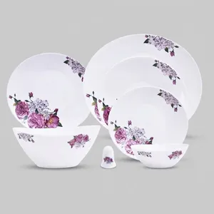 Pars Opal Lavender 28 Pieces Dinnerware Set