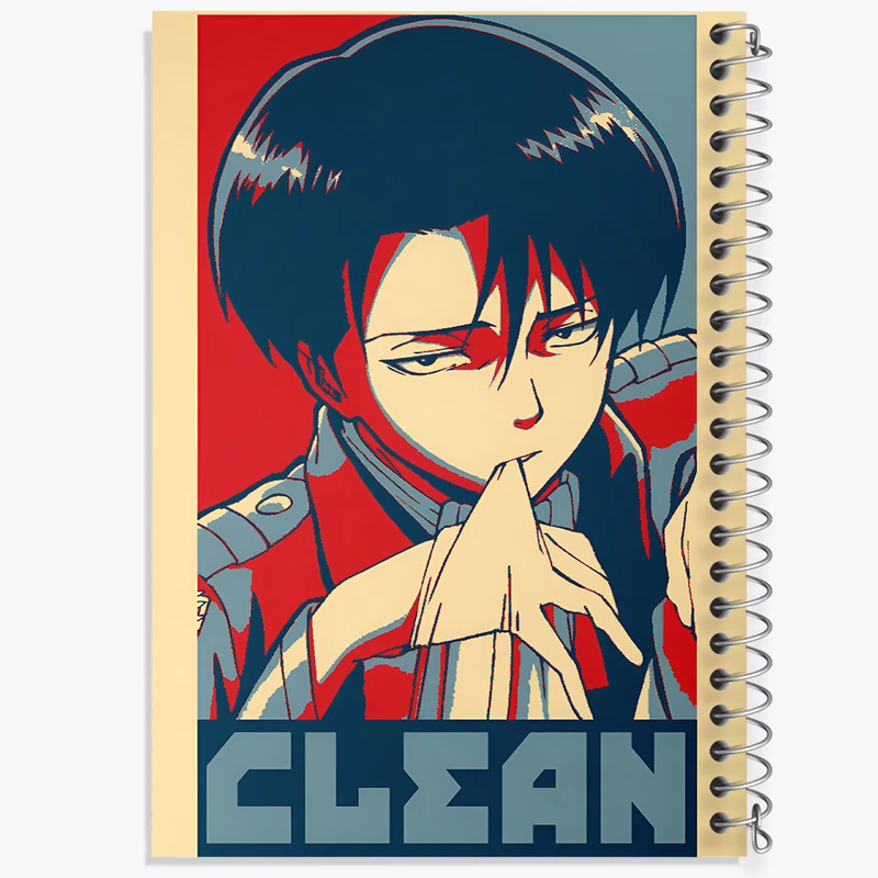 دفتر ژورنال نویسی 50 برگ خندالو مدل نقطه ای طرح انیمه اتک آن تایتان کد F6454