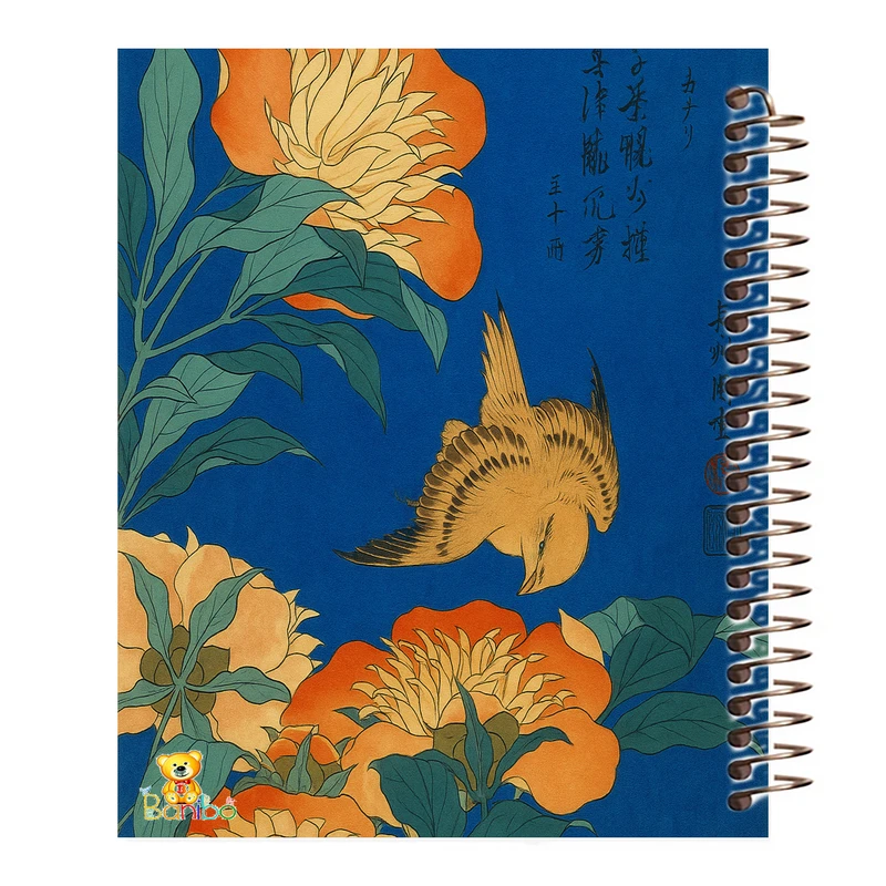 دفتر نقاشی 50 برگ بانیبو مدل  گل کد 1133