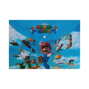 پوشه دکمه‌دار مدل عروسکی سوپر ماریو سایز A4