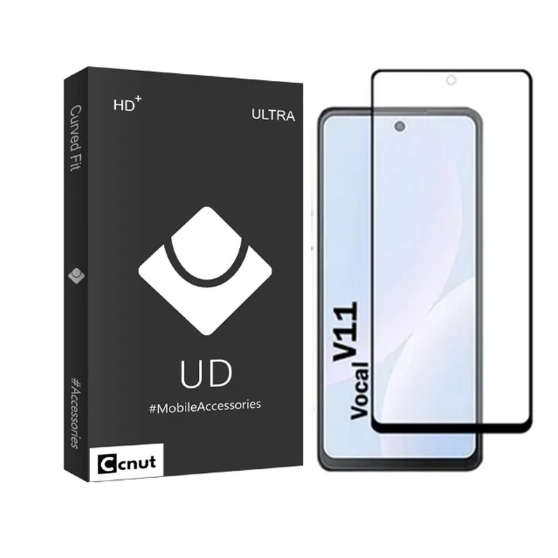 محافظ صفحه نمایش شیشه ای کوکونات مدل FULL-UDB مناسب برای گوشی موبایل وکال V11