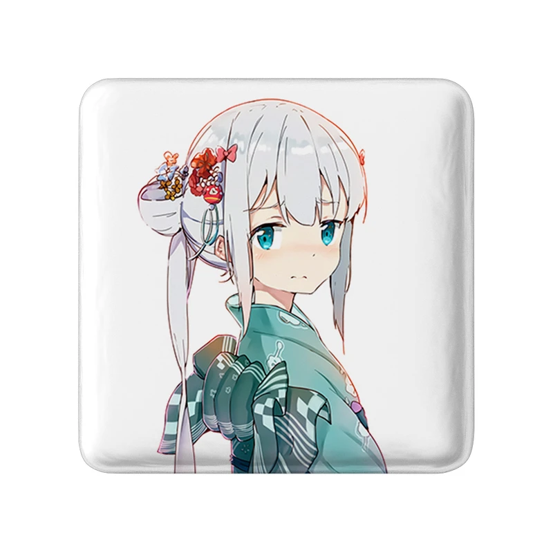 مگنت خندالو طرح ساگیری انیمه ارومانگا سنسی Eromanga Sensei  مدل مربعی کد 22711