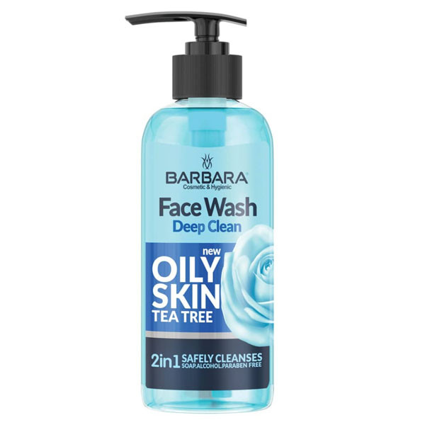 ژل شستشو صورت باربارا مدل tea tree حجم 370 میلی لیتر ژل شستشو صورت باربارا مدل tea tree حجم 370 میلی لیتر