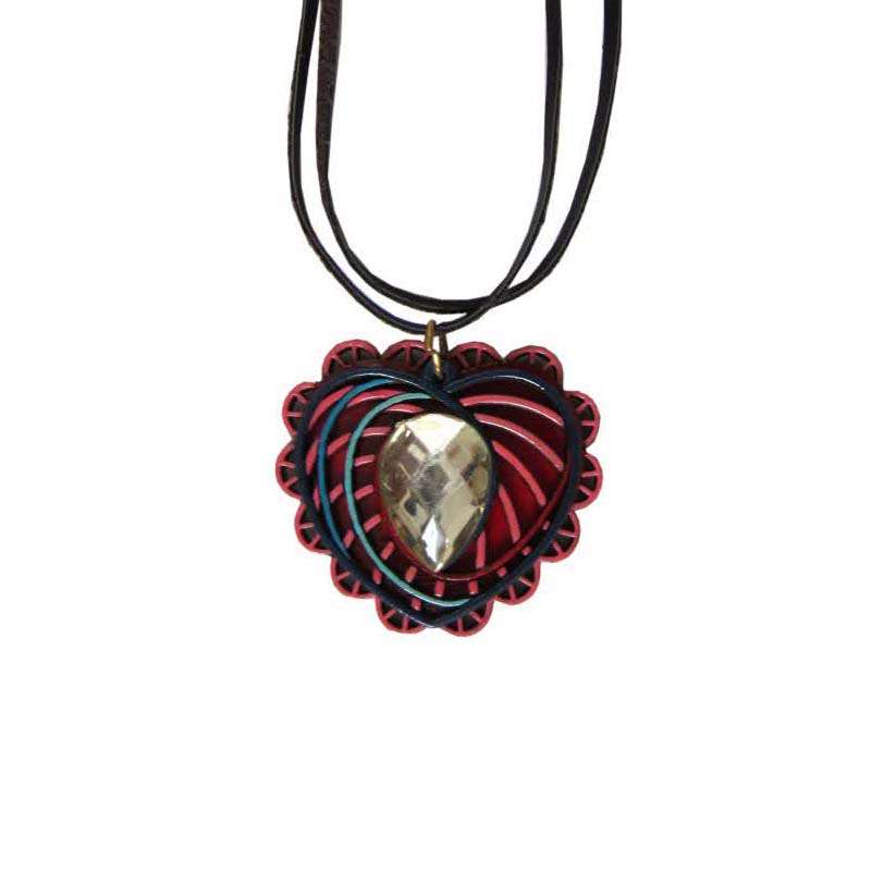 گردنبند زنانه طرح قلب مدل CH2015