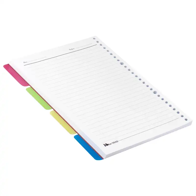 كاغذ کلاسور كيان شاد مدل 26 حلقه ديوايدر دار بسته 100 عددي