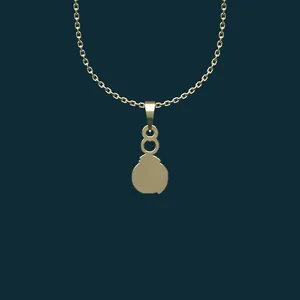 گردنبند طلا 18 عیار زنانه مدوپد مدل هندسی کد AA2-1-1268