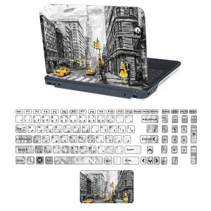 نقد و بررسی استیکر لپ تاپ ت کتم مدل love city کد 4002 مناسب برای لپ تاپ 15.6 اینچ به همراه برچسب حروف فارسی توسط خریداران