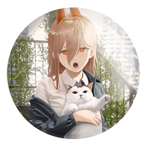 پیکسل خندالو طرح ماکیما انیمه مرد اره ای Chainsaw Man کد 23175 مدل بزرگ
