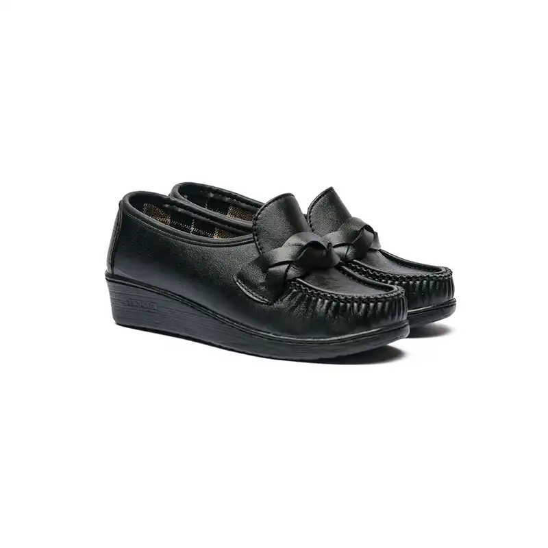 کفش روزمره زنانه مدل دکتر شول گرهی رنگ مشکی