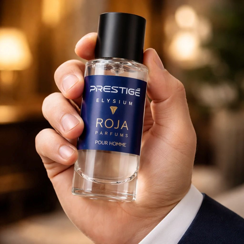 عطر جیبی مردانه پرستیژ مدل ROJA با رایحه گرم و تلخ حجم 35 میلی‌لیتر