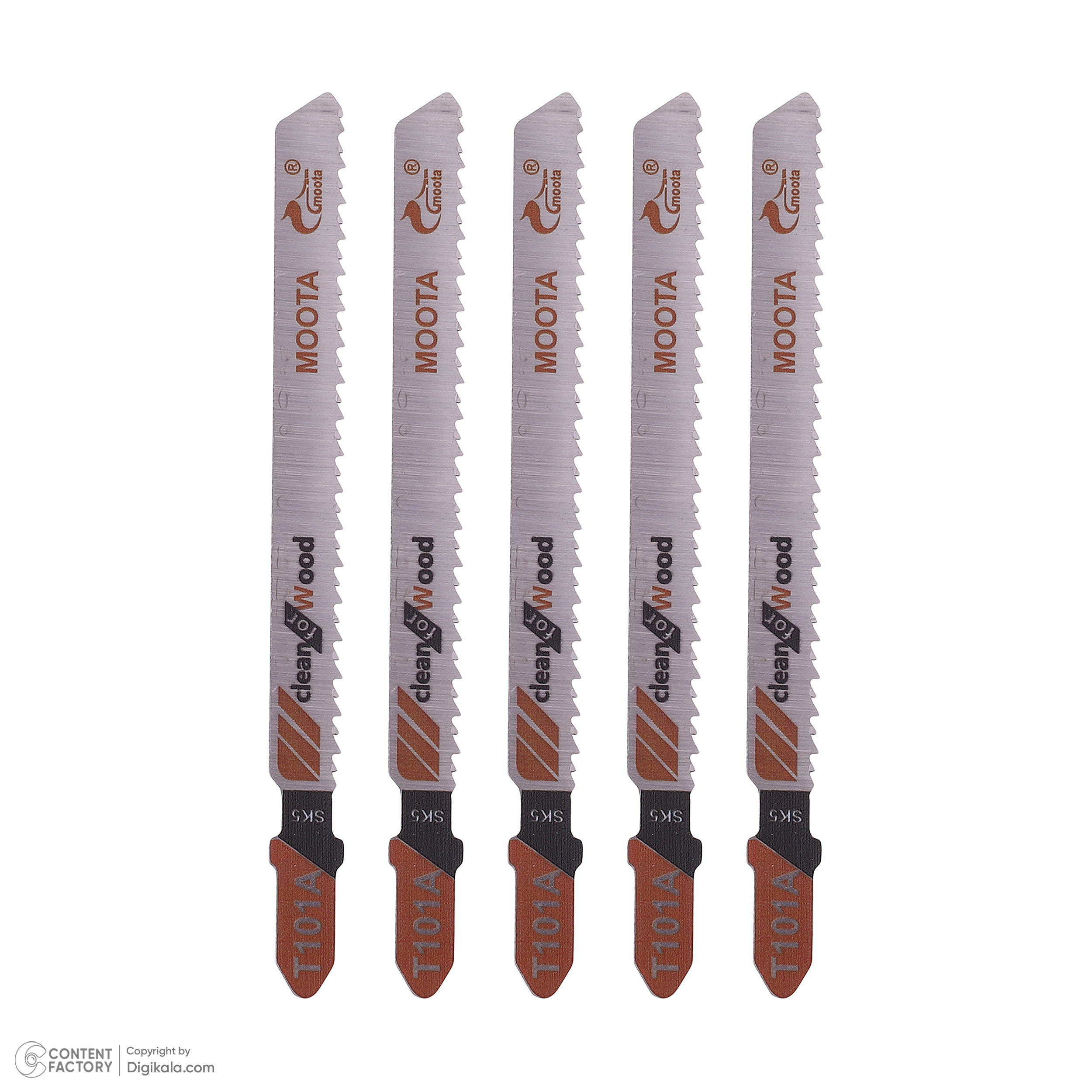 تیغ اره عمود بر ام دی اف موتا مدل کوتاه کد T101A مجموعه 5 عددی تیغ اره عمود بر ام دی اف موتا مدل کوتاه کد T101A مجموعه 5 عددی