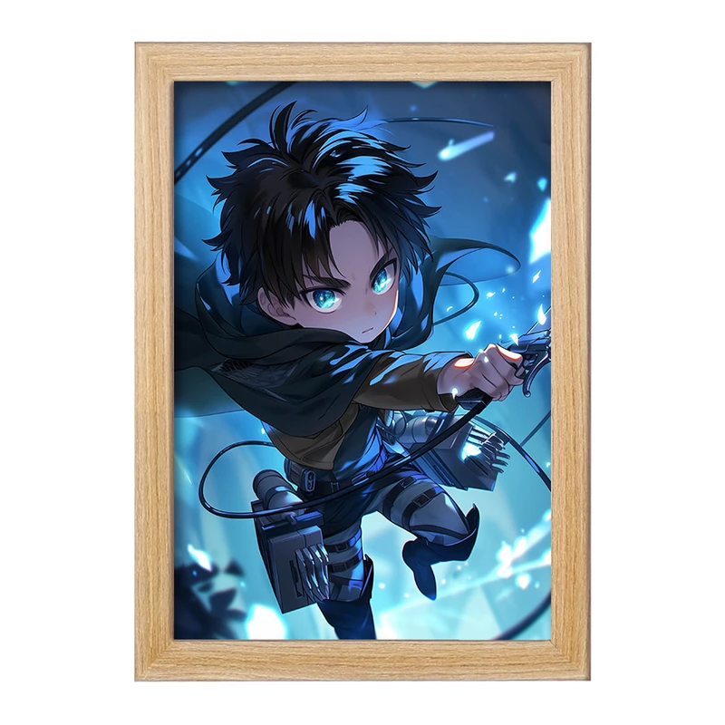 تابلو خندالو مدل انیمه اتک آن تایتان کد F2856